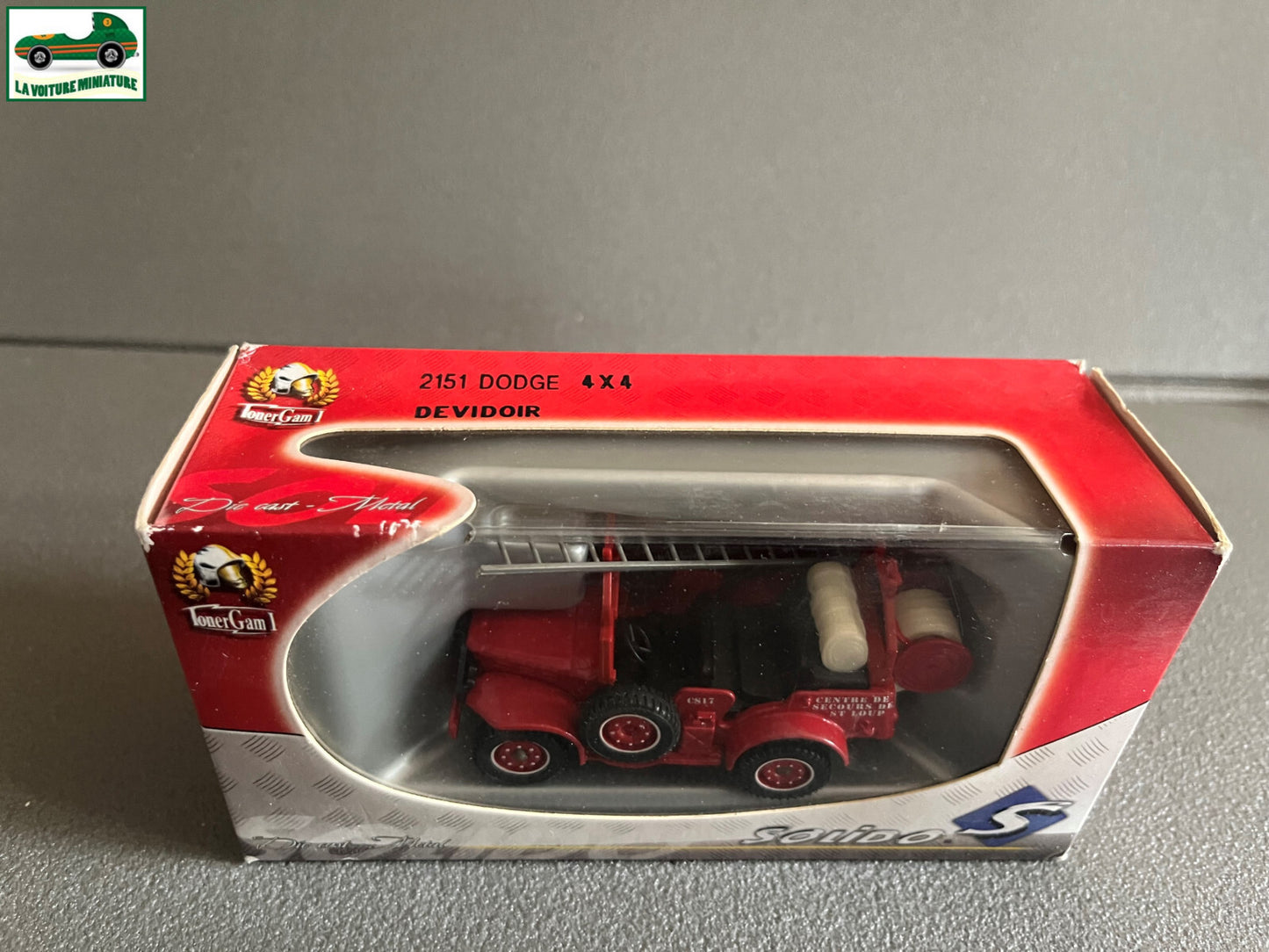 Voiture Miniature 2151 Dodge 4x4 Devidoir Pompiers Solido au 1/50