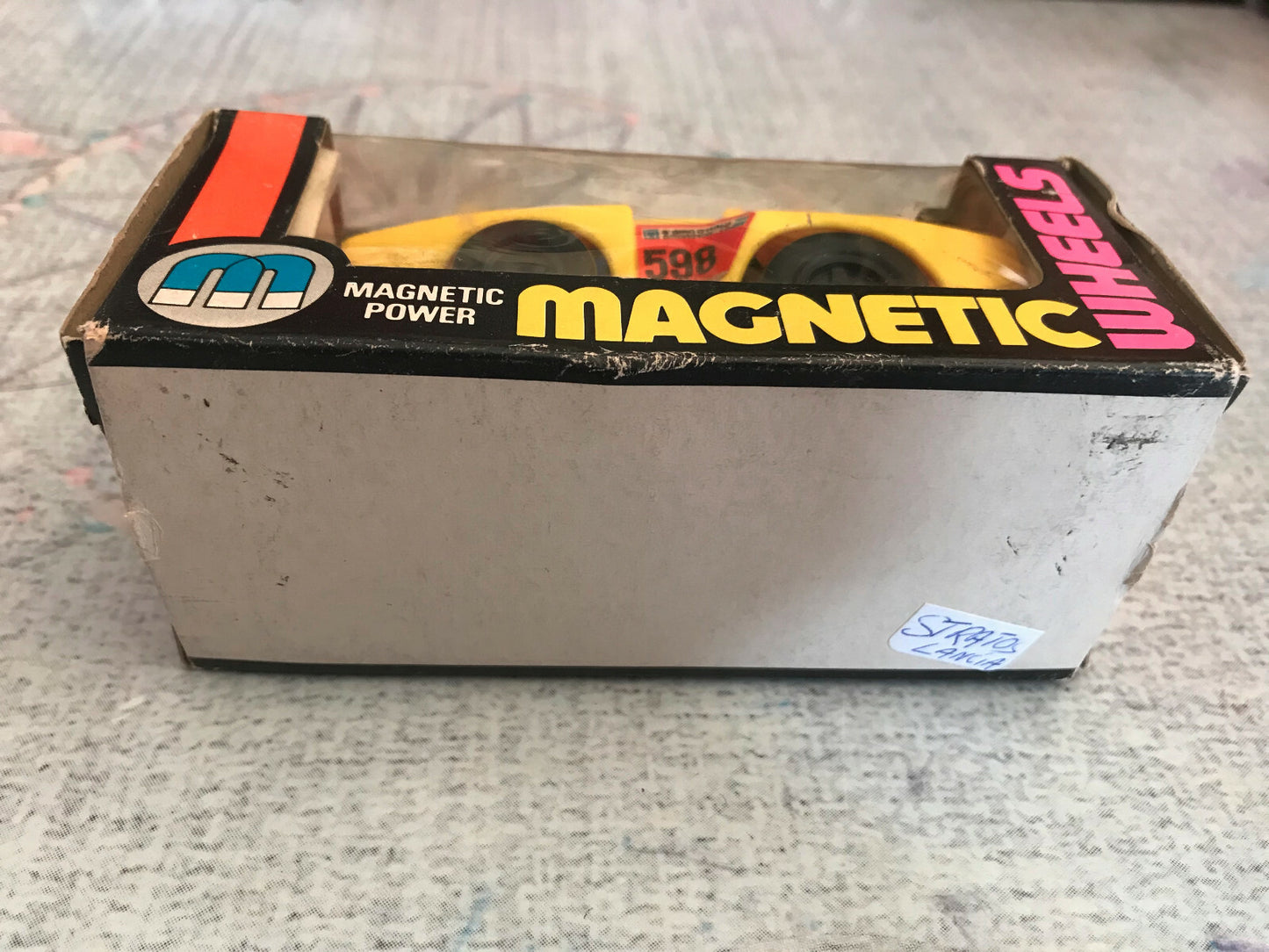 Ancien Jouet Voiture Course Magnetic Wheels Power Lancia Stratos HF NO.1881W