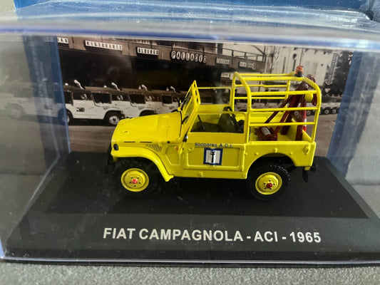 Voiture miniature Publicitaire Fiat Campagnola ACI 1965 Dépanneuse 1/43