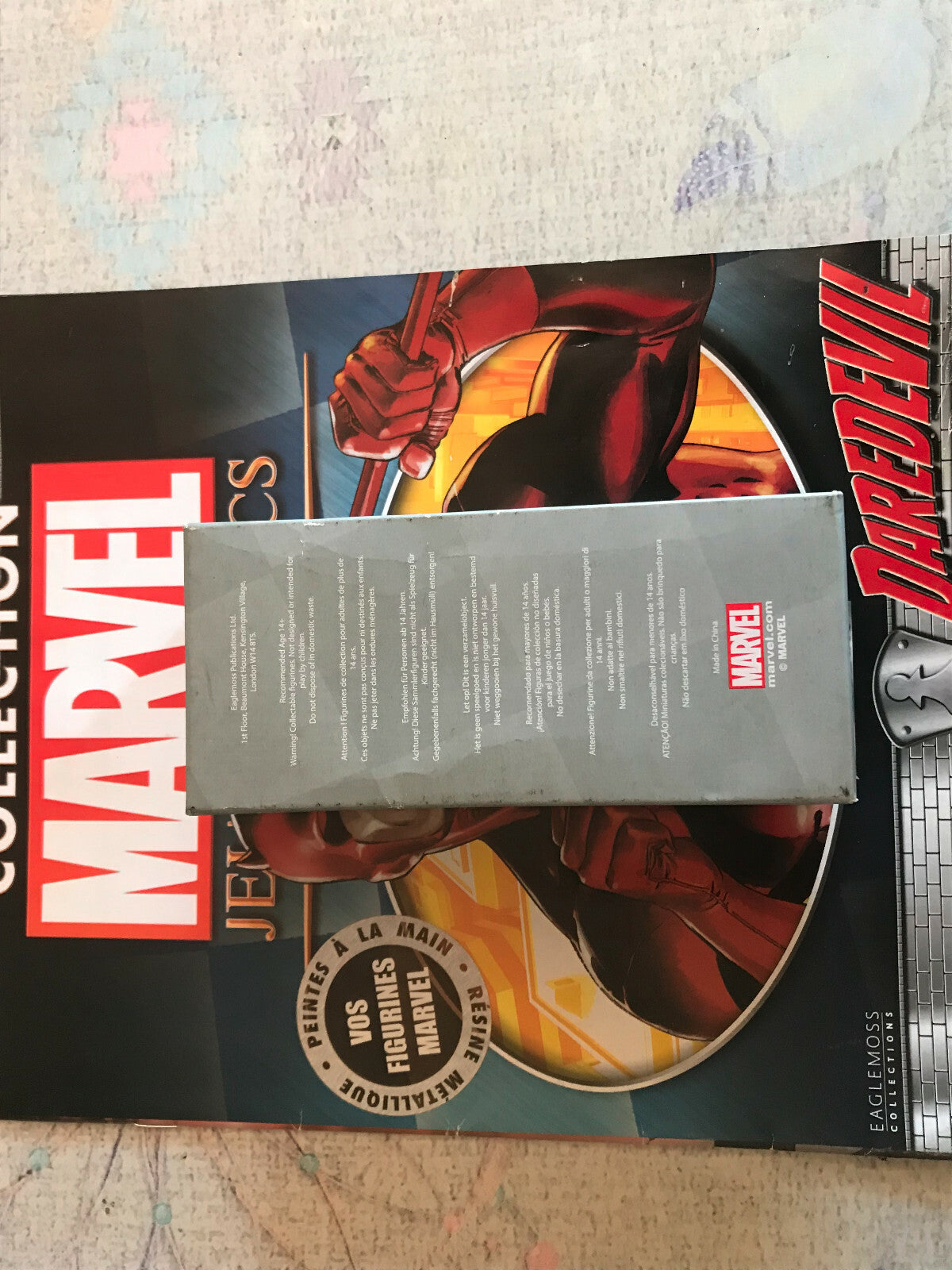 Figurine Collection Résine Métallique Marvel Jeu d'échecs Pion Blanc Daredevil