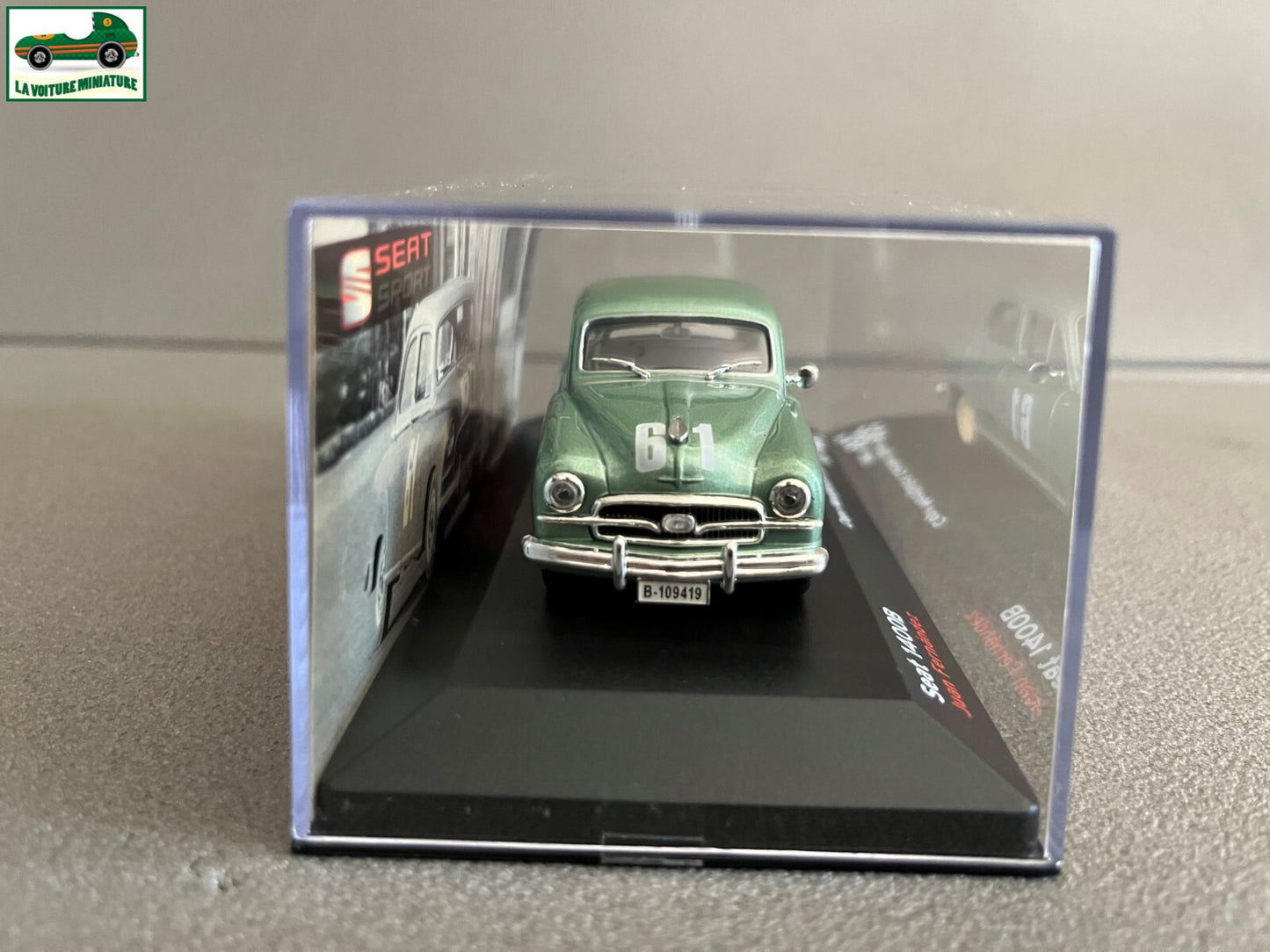Voiture Miniature Seat 1400B Copa Montjuich Coches Sport 1957 Rallye au 1/43