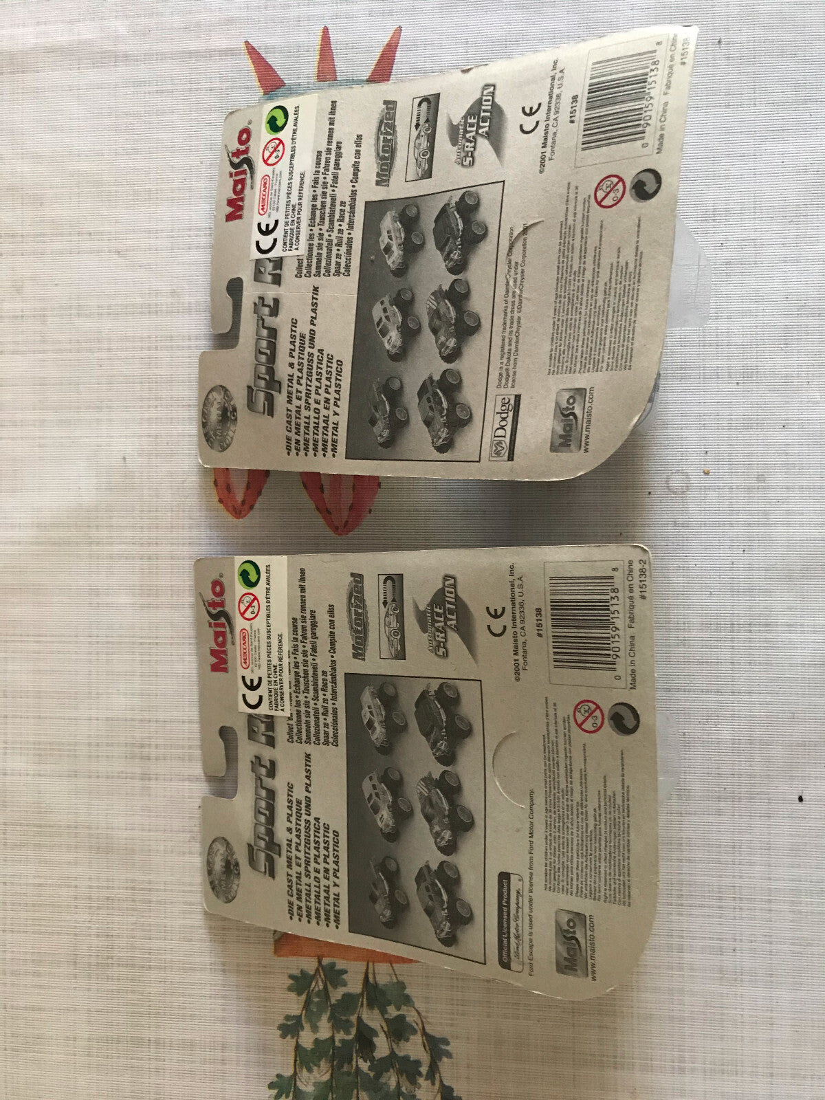 Voiture Miniature Lot de 2 Maisto Monster 4x4 Sport Rebels White Hot Dakota
