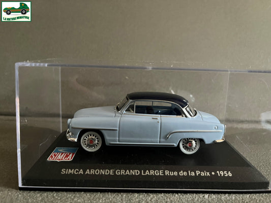 Voiture Miniature Simca Aronde Grand Large 1956 Rue de la Paix Altaya au 1/43