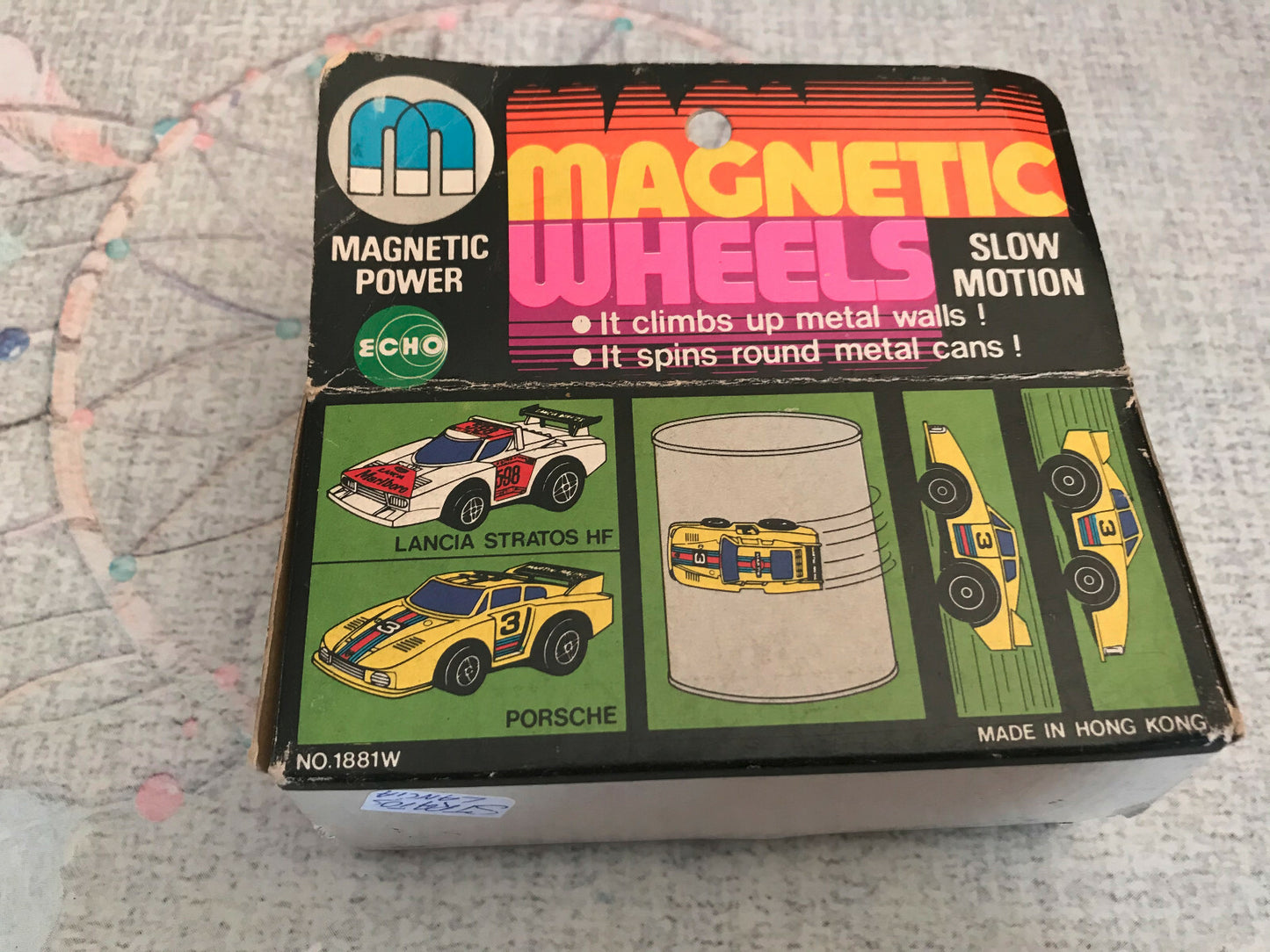 Ancien Jouet Voiture Course Magnetic Wheels Power Lancia Stratos HF NO.1881W