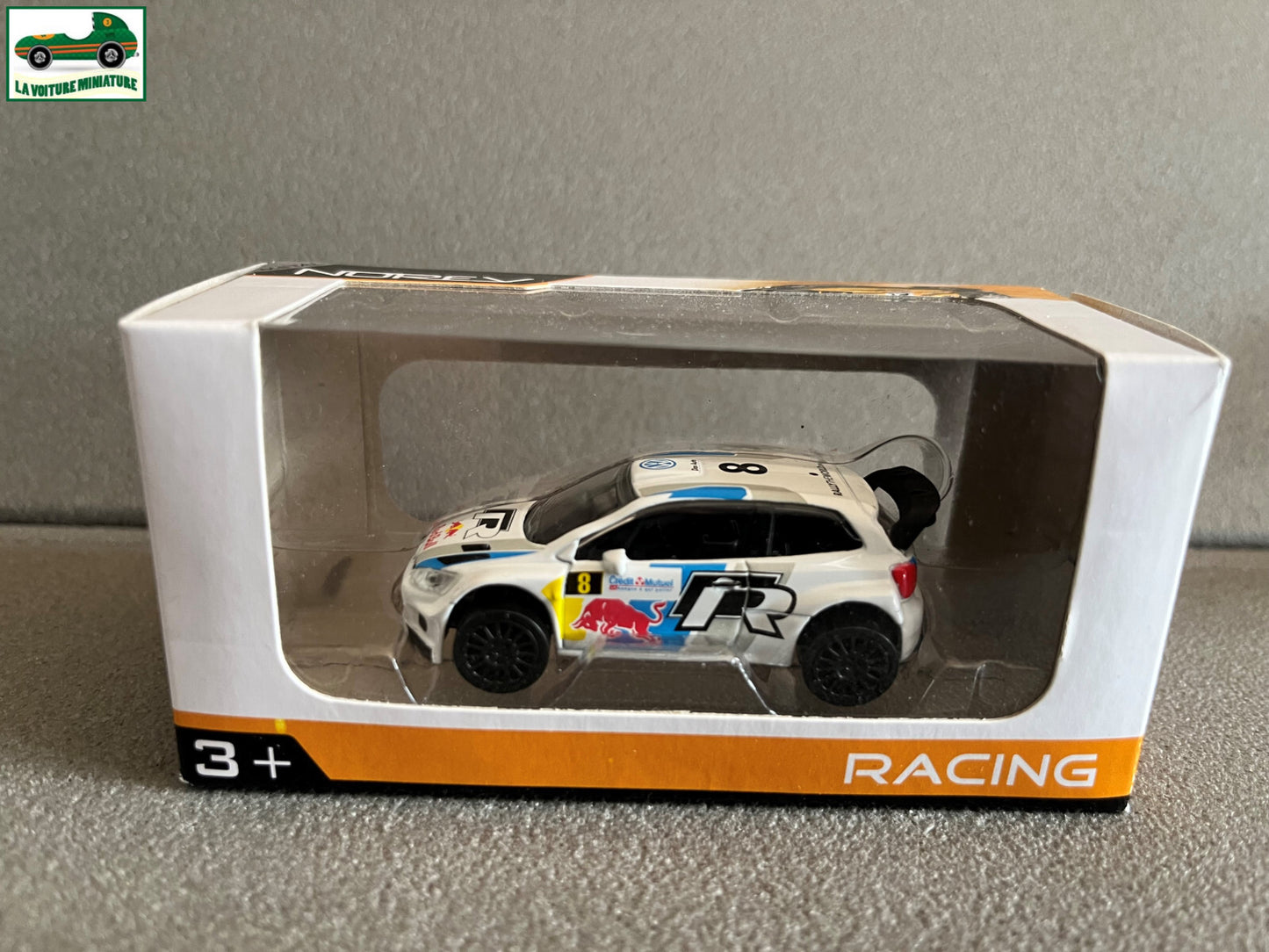 Voiture miniature Volkswagen Polo WRC Rallye Norev 3 inches 1/64