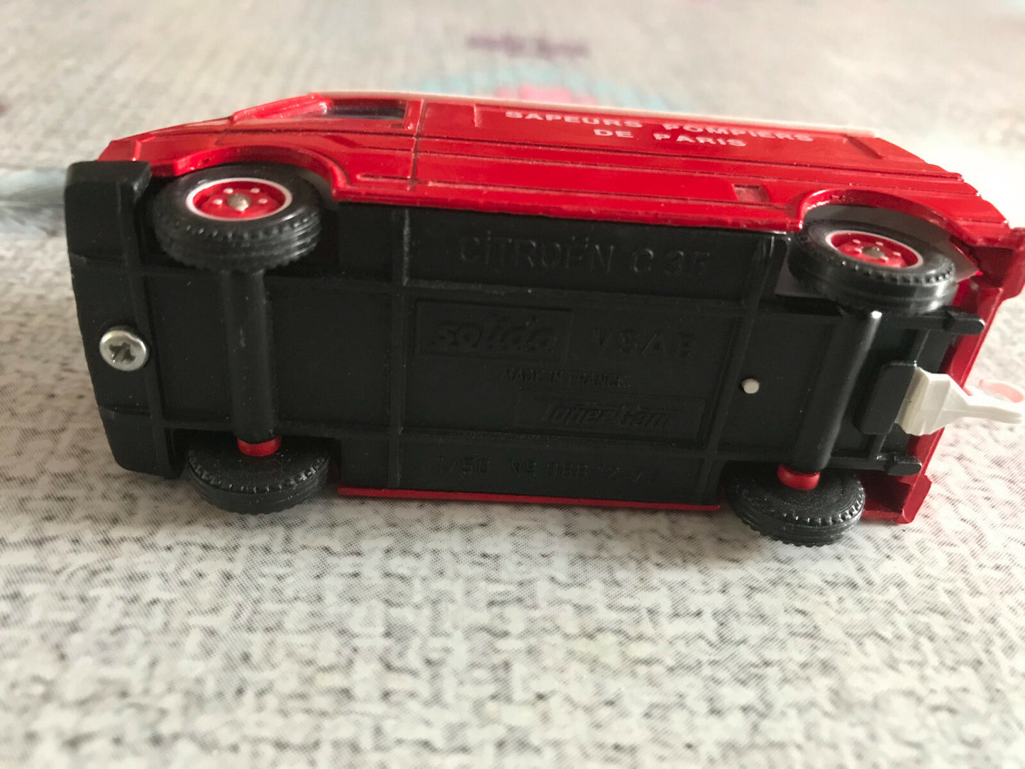 Voiture Miniature Citroen C35 Sapeurs Pompiers Paris Solido France au 1/50