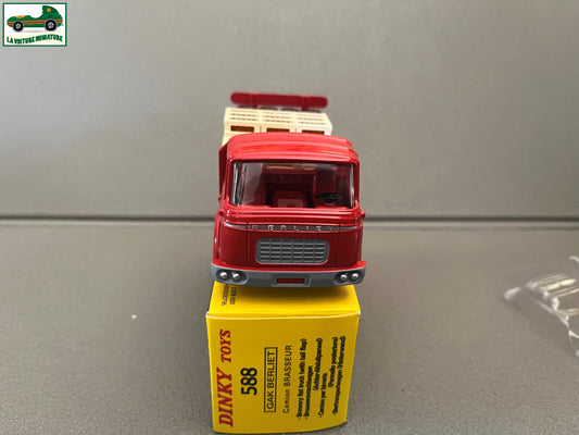 Voiture miniature Camion Plateau Brasseur Berliet 588 Dinky Toys Atlas