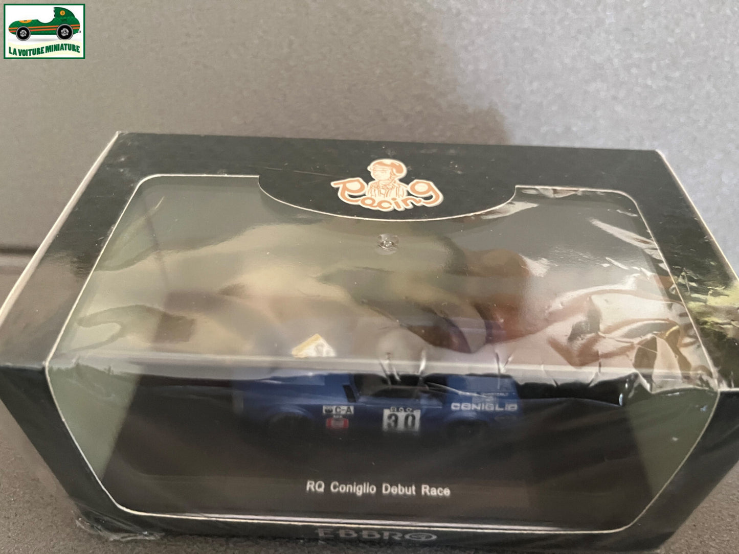 Voiture Miniature RQ Coniglio Debut Race Ebbro au 1/43
