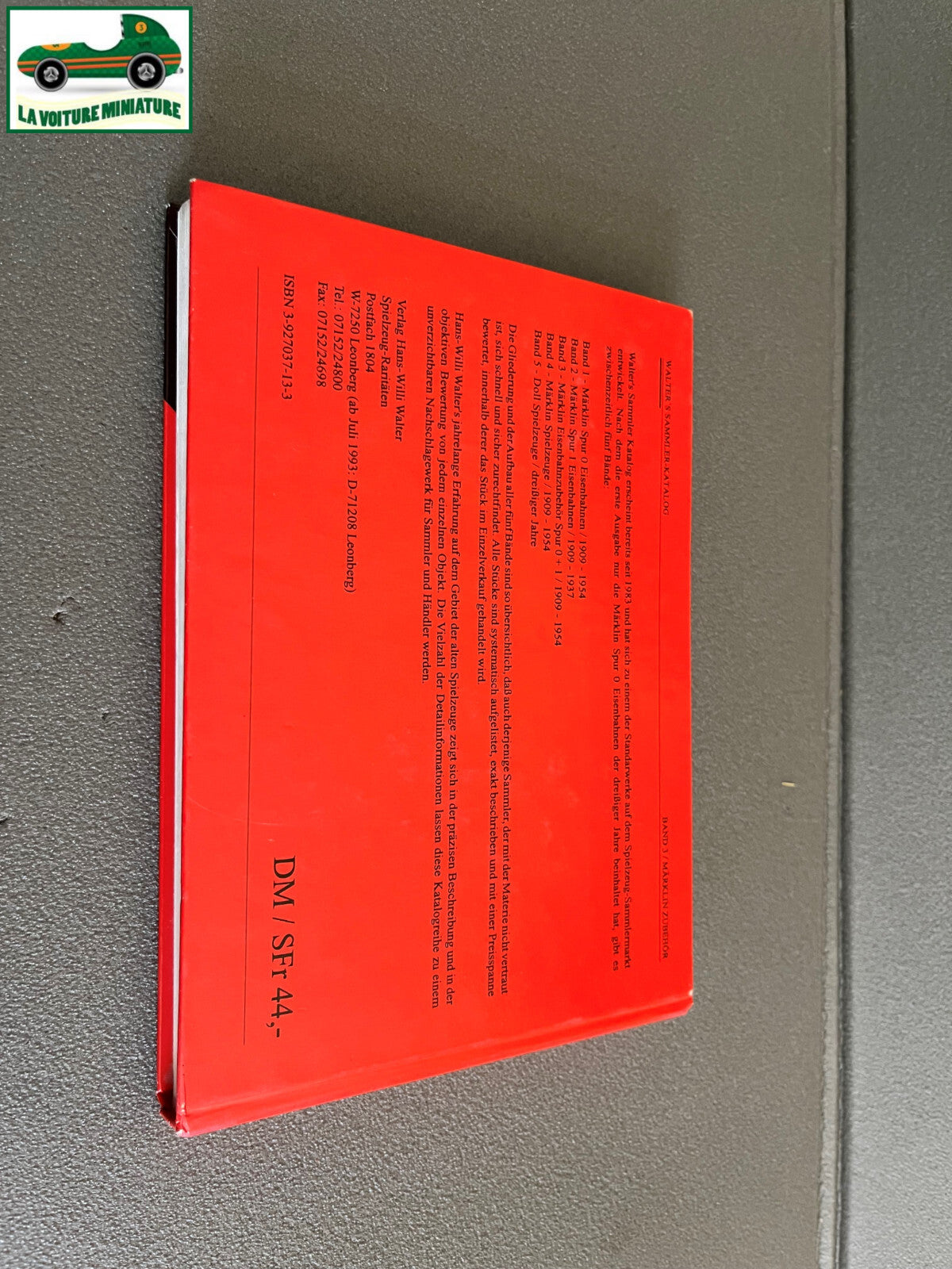 Livre Train Catalogue Modélisme Ferroviaire Walter's Sammler Katalog Band 3