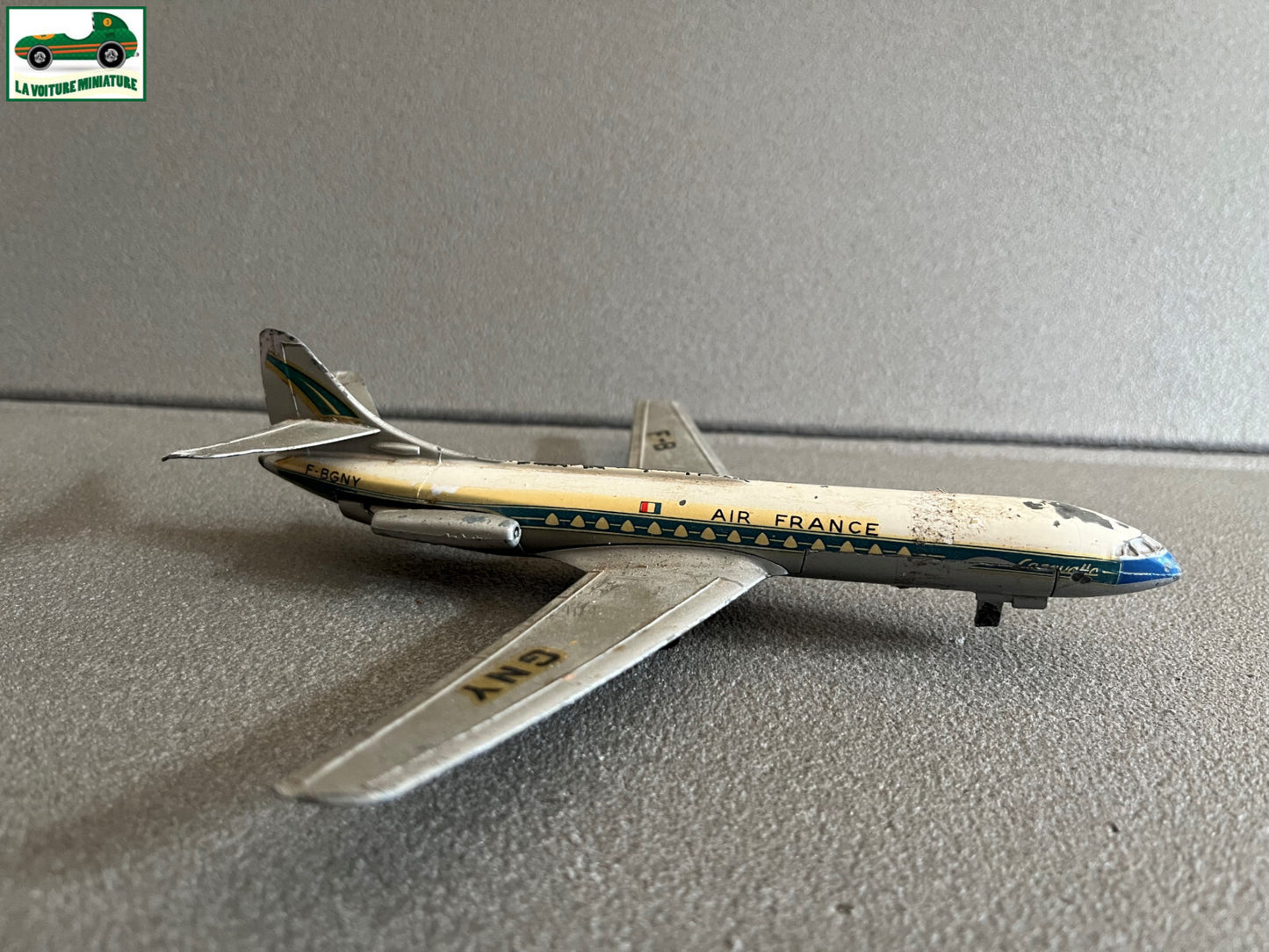 Ancienne Miniature Dinky Super Toys Avion Caravelle SE 210 Meccano France Epave