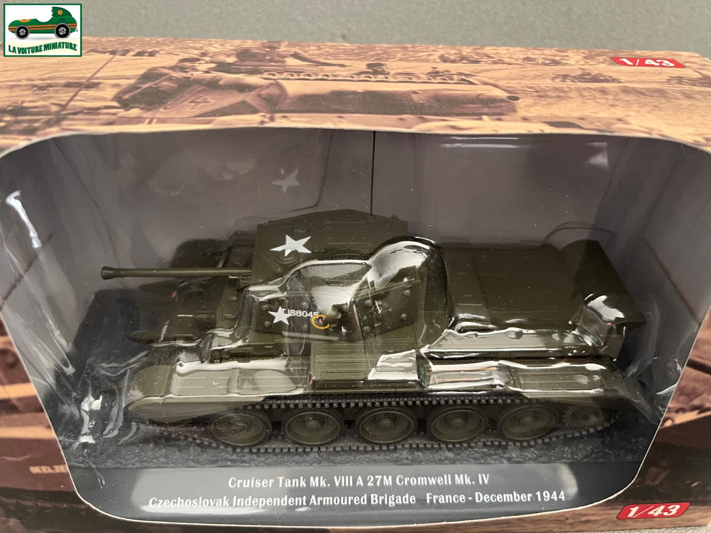 Miniature Militaire Blindé Char Cruiser Tank Mk. VIII A 27M France 1944 au 1/43