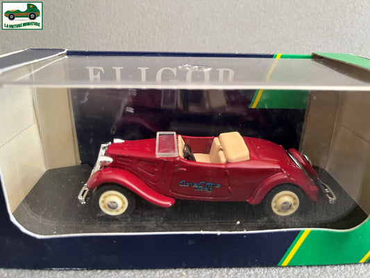 Voiture Miniature Citroen Traction Cabriolet Euro Citro 2003 Eligor France 1/43
