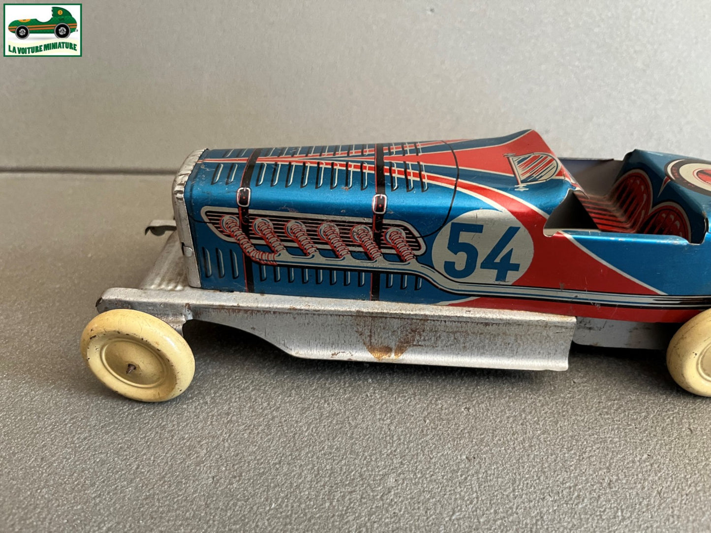 Jouet Ancien Tôle Voiture Course M L PARIS ML 510 Martinan Larnaude Vintage