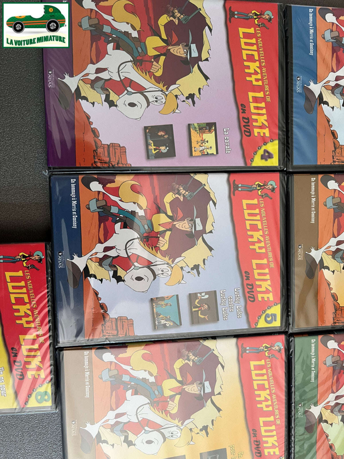 Lot 9 DVD Collection Lucky Luke Editions Atlas Blister