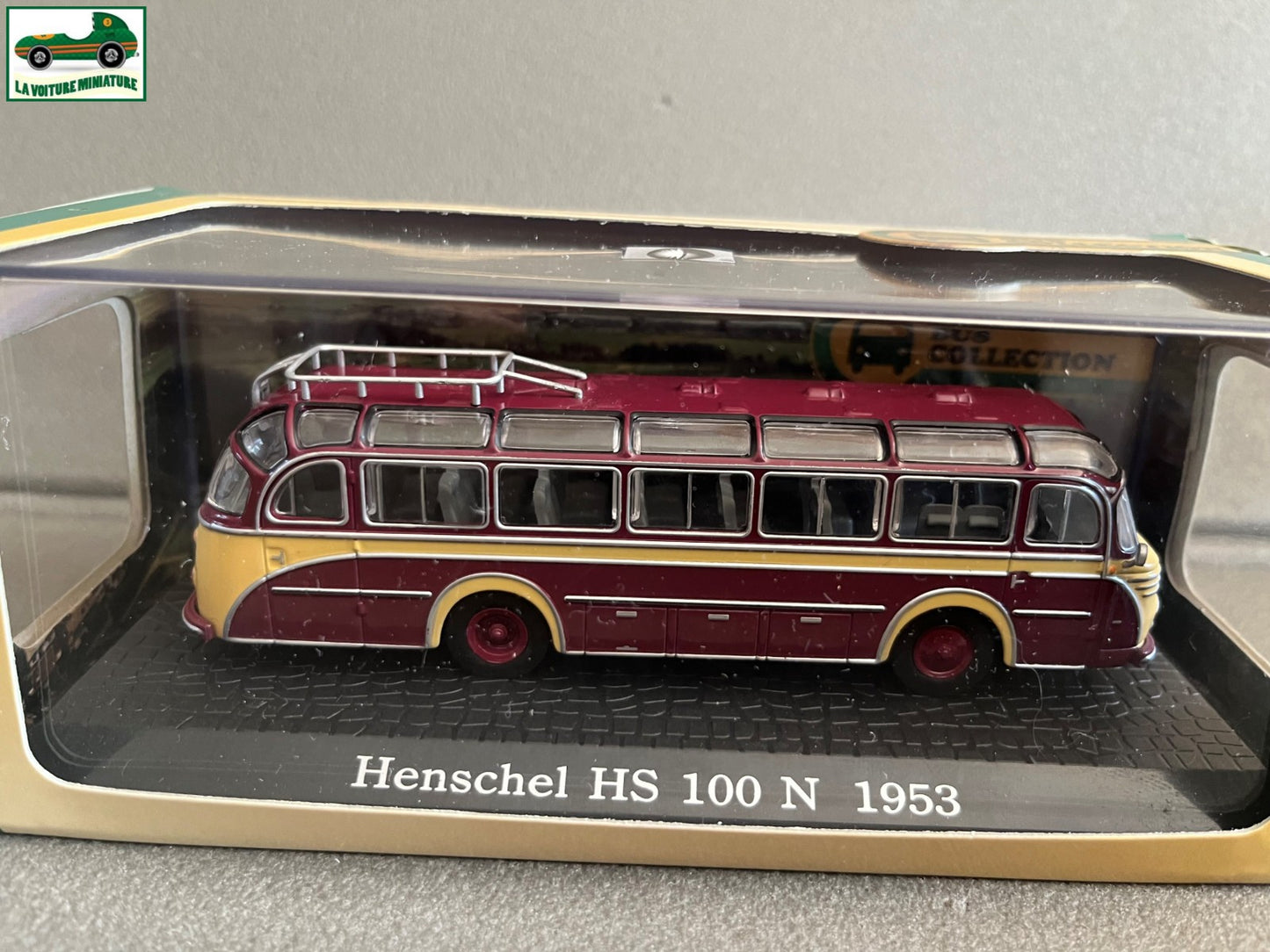 Voiture miniature Henschel HS 100 N 1953 Autobus Bus Collection Atlas 1/72