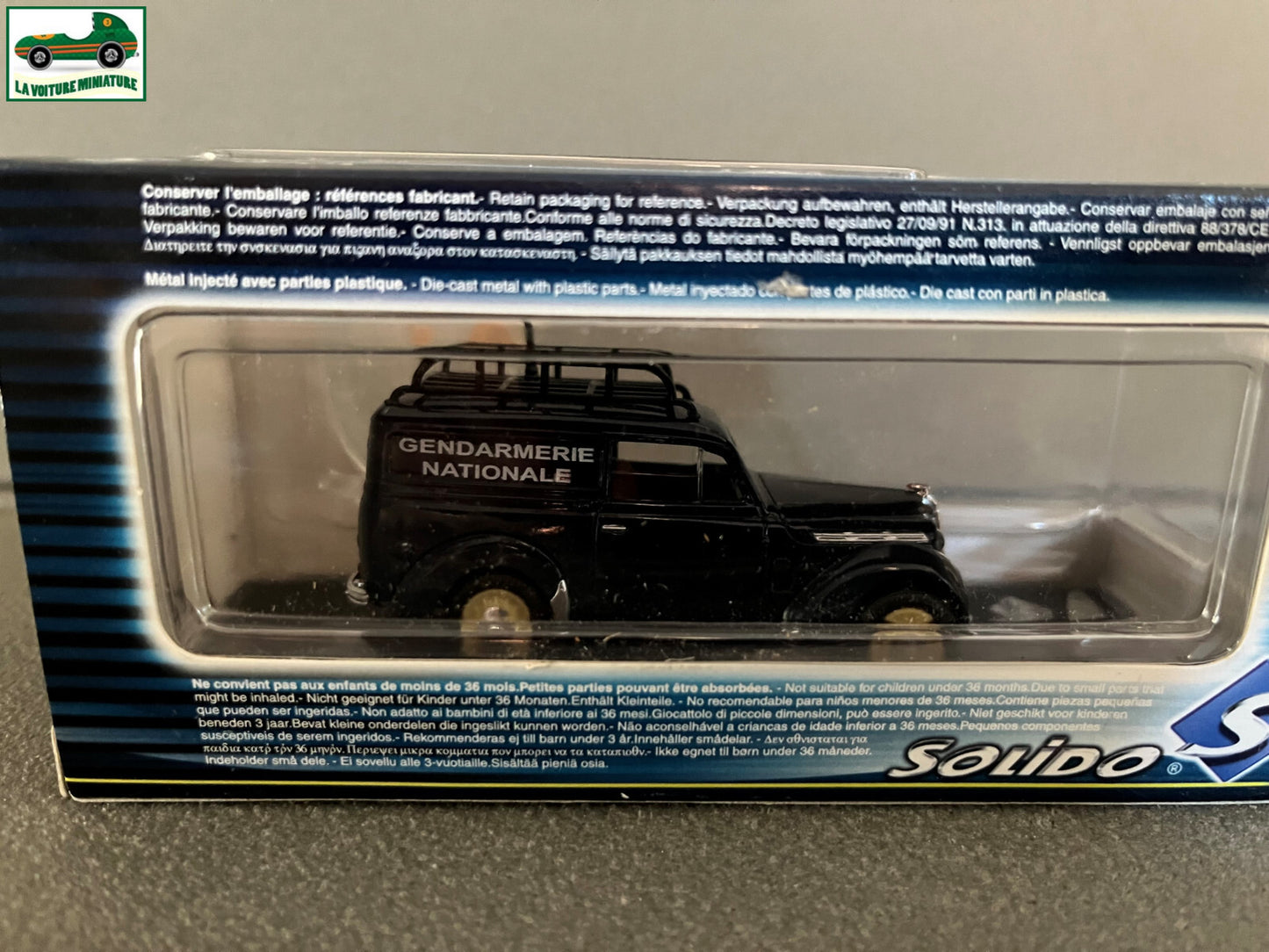 Voiture Miniature Renault Juvaquatre Gendarmerie Nationale Solido 1/43