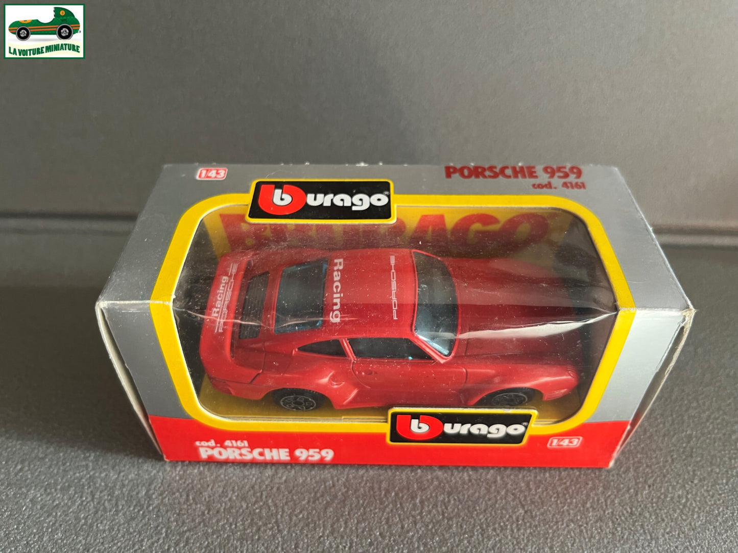 Voiture miniature Burago Porsche 959 cod 4161 au 1/43