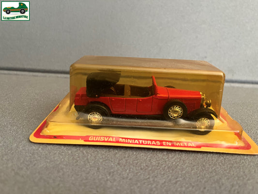 Ancienne Voiture miniature Guisval Made in Spain Blister Echelle Type Majorette
