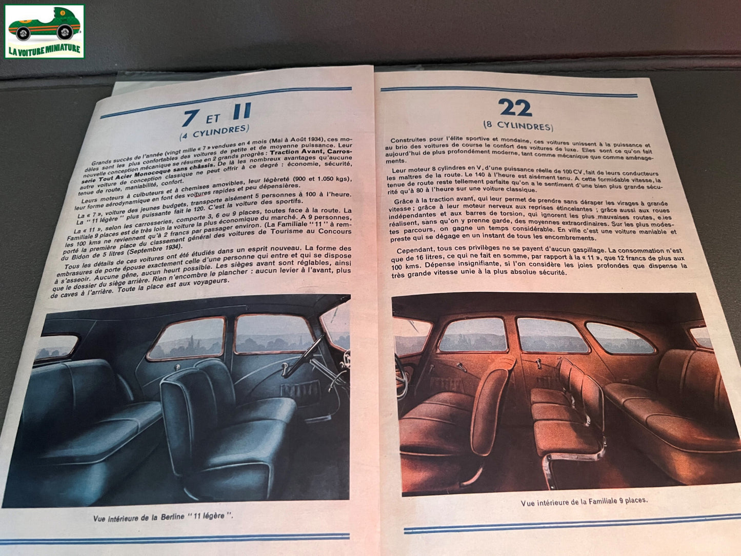Voiture Miniature Lot Documentation Revue Carte Citroen Traction Atlas Editions