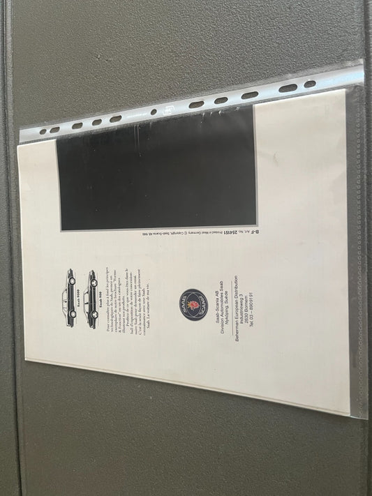 Ancien Dépliant Brochure Documentation Automobile Saab 1990