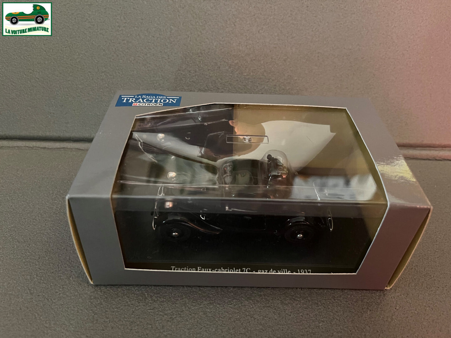 Voiture Miniature Citroen Traction 7C Faux Cabriolet Gaz Atlas Courtage 1/43