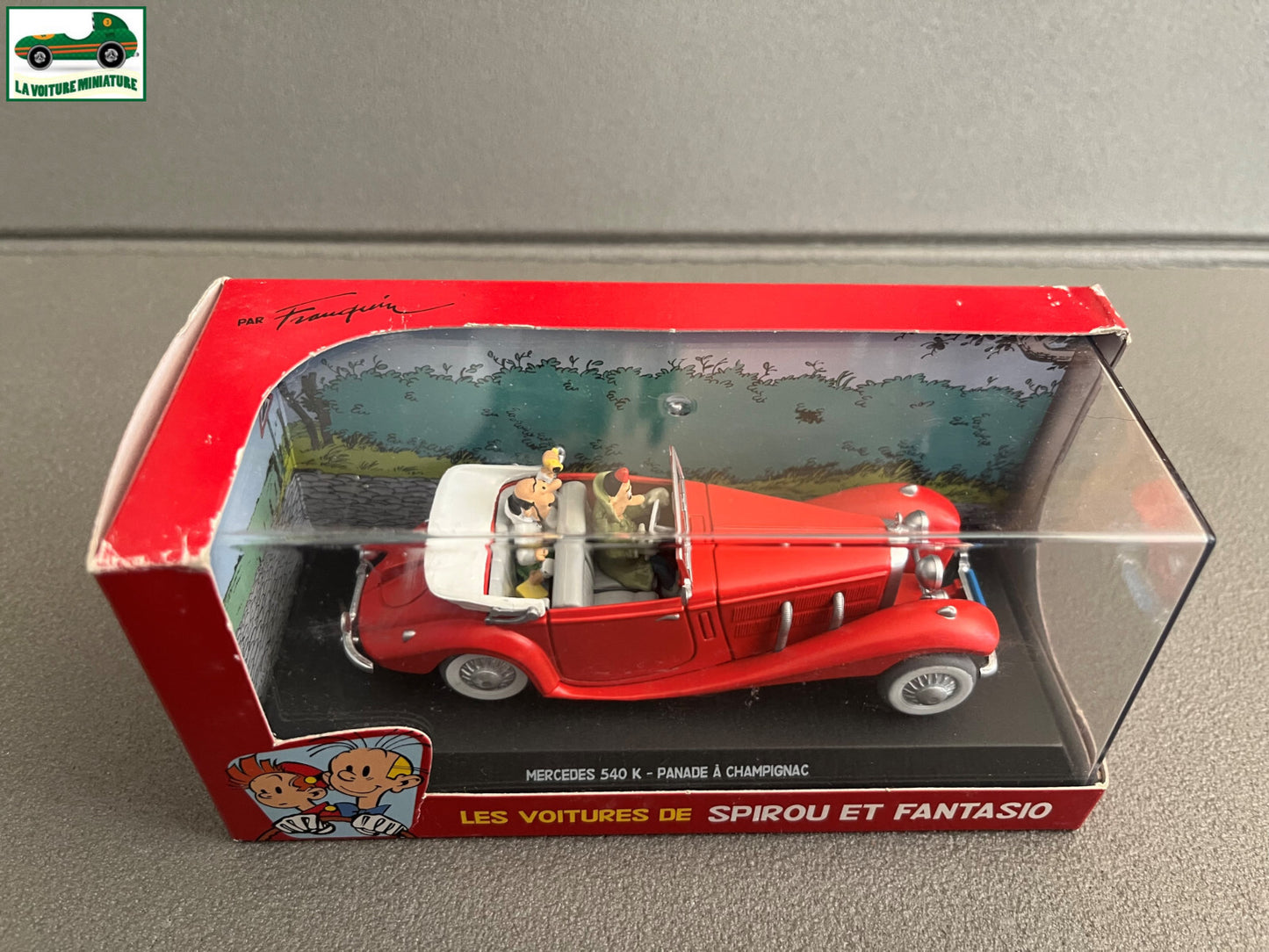 Voiture Miniature Mercedes 540 K Panade à Champignac Spirou 1/43