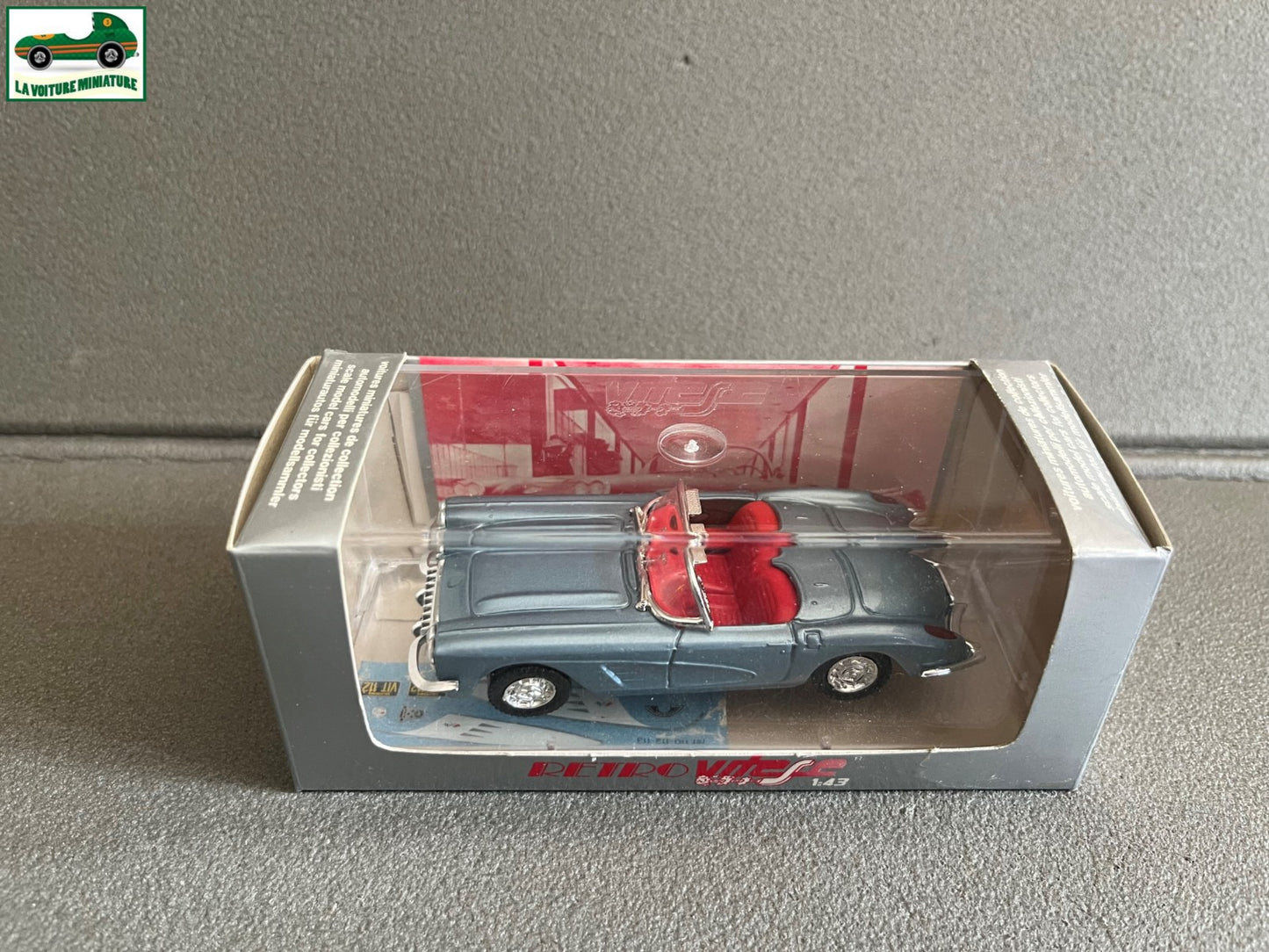 Voiture Miniature Chevrolet Corvette Open Cabriolet Retro Vitesse au 1/43
