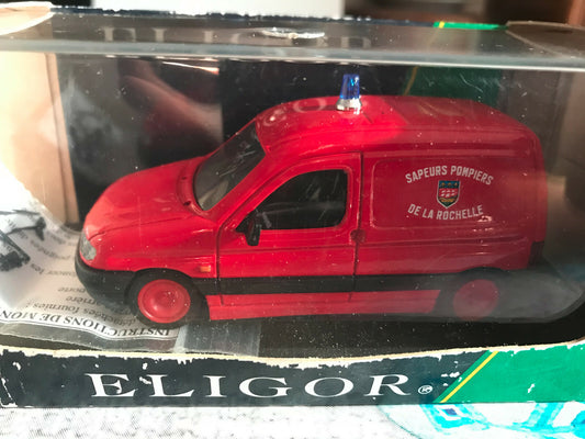 Voiture Miniature Pompiers Camion Citroen Berlingo Rochelle Eligor 1/43