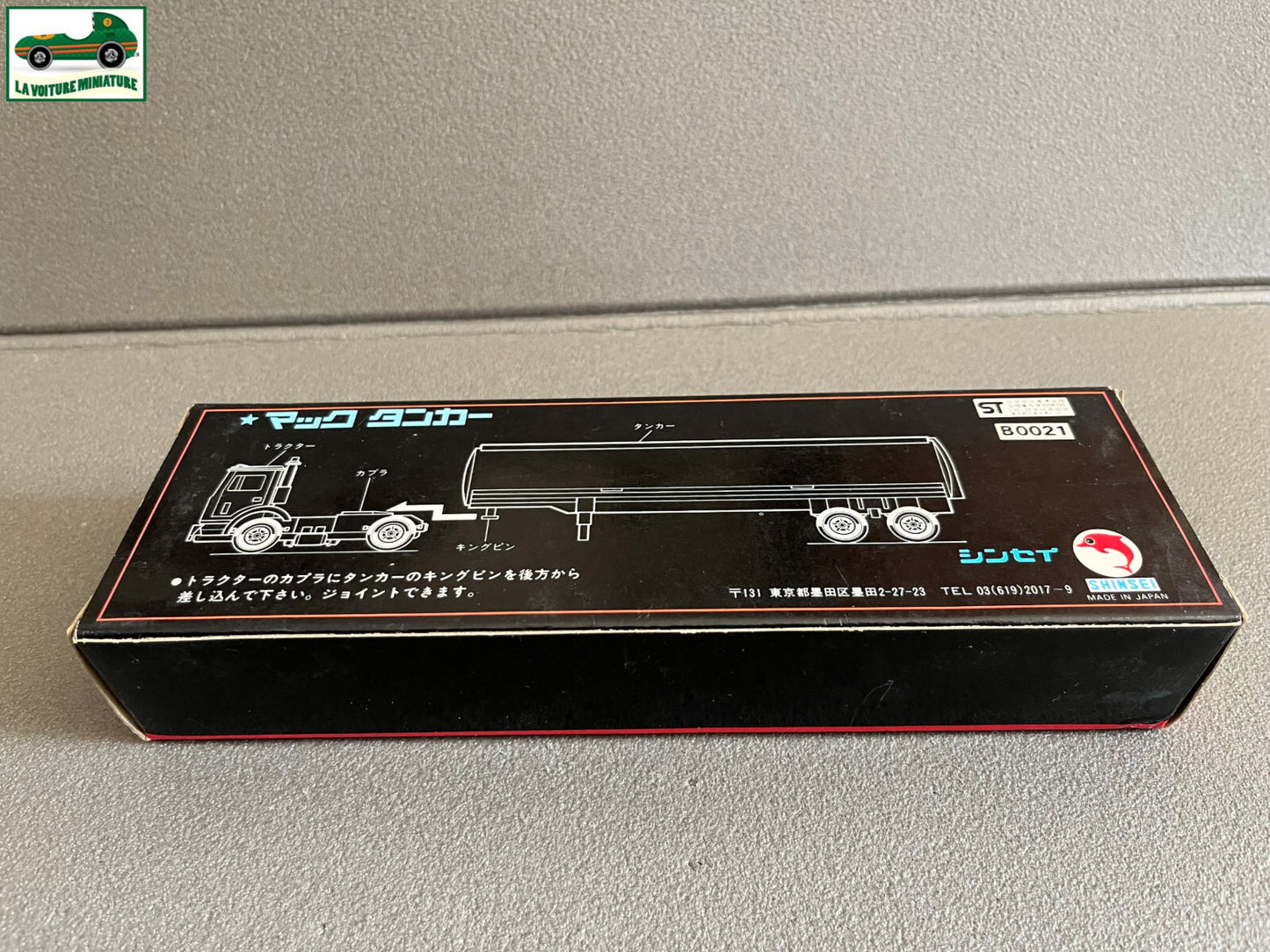Voiture miniature Camion Semi Remorque Citerne Shinsei Mack Tanker Texaco
