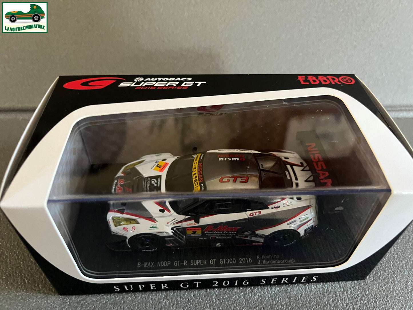 Voiture Miniature B-Max NDDP GT-R Super GT GT300 2016 Ebbro 1/43