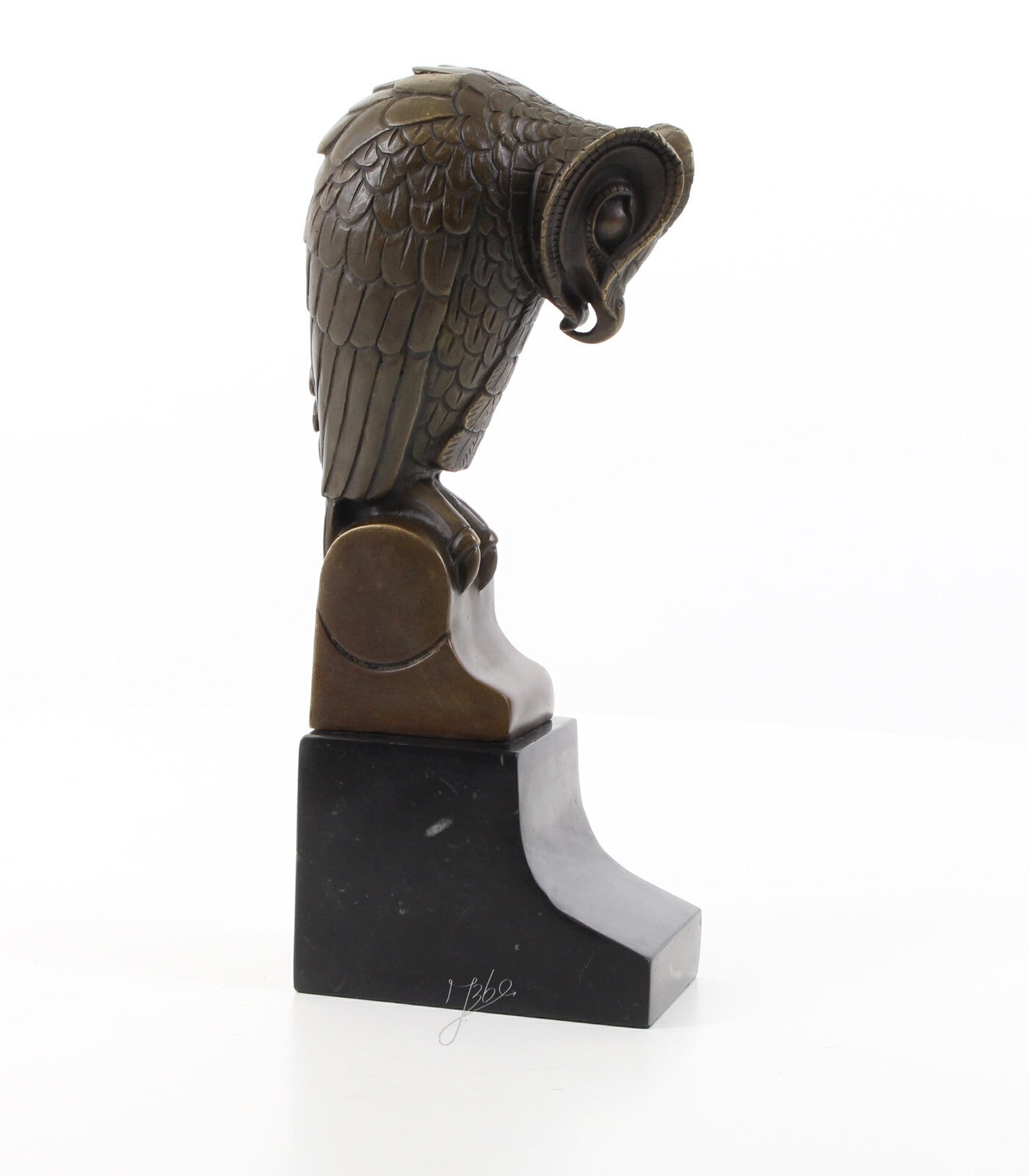 Statue Sculpture Bronze Art Déco Nouveau Hibou Chouette DSBJ-50 Moderne