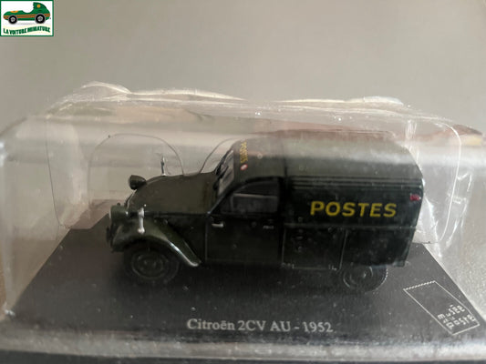 Voiture Miniature Citroen 2CV AU 1952 Postes Musée de La Poste au 1/43
