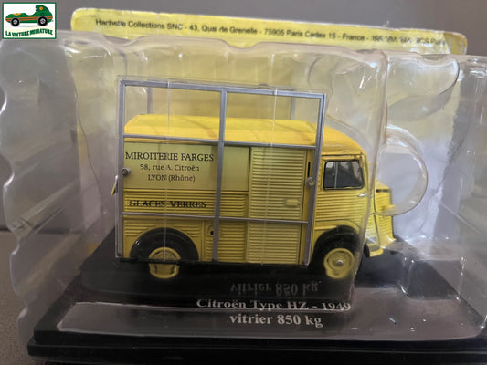 Voiture Miniature Citroen Type HZ vitrier 1949 850 kg Eligor Hachette 1/43