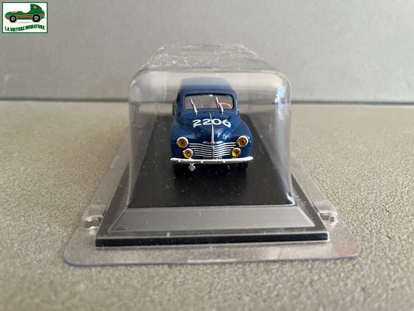 Voiture Miniature Renault 4CV Course Mille Miglia 1063 1954 Eligor au 1/43