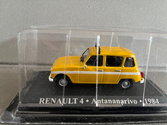 Voiture Miniature Renault 4 4L R4 Antananarivo 1984 Taxi Du Monde au 1/43 Altaya