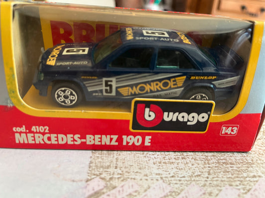 Voiture miniature Burago Mercedes Benz 190 E 4102 au 1/43