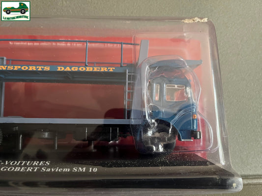 Voiture miniature Camion Portes Voitures Transports Saviem SM 10 Dagobert 1/43