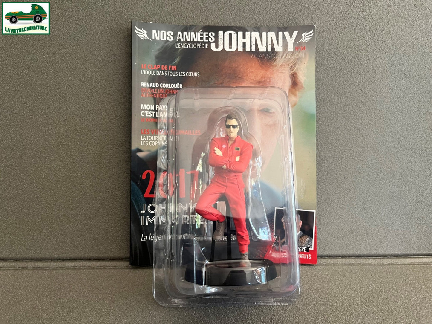 Figurine de Collection Johnny Hallyday + Livret N°54