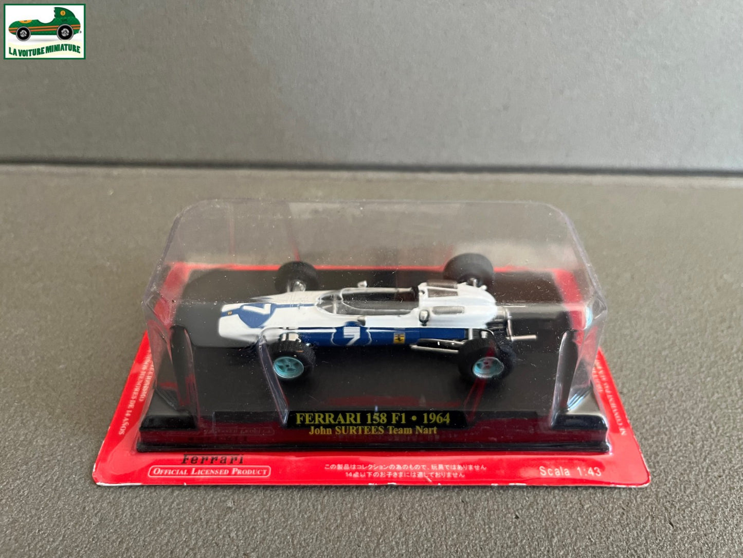 Voiture miniature Collection Formule 1 Ferrari 158 F1 1964 Surtees Nart au 1/43
