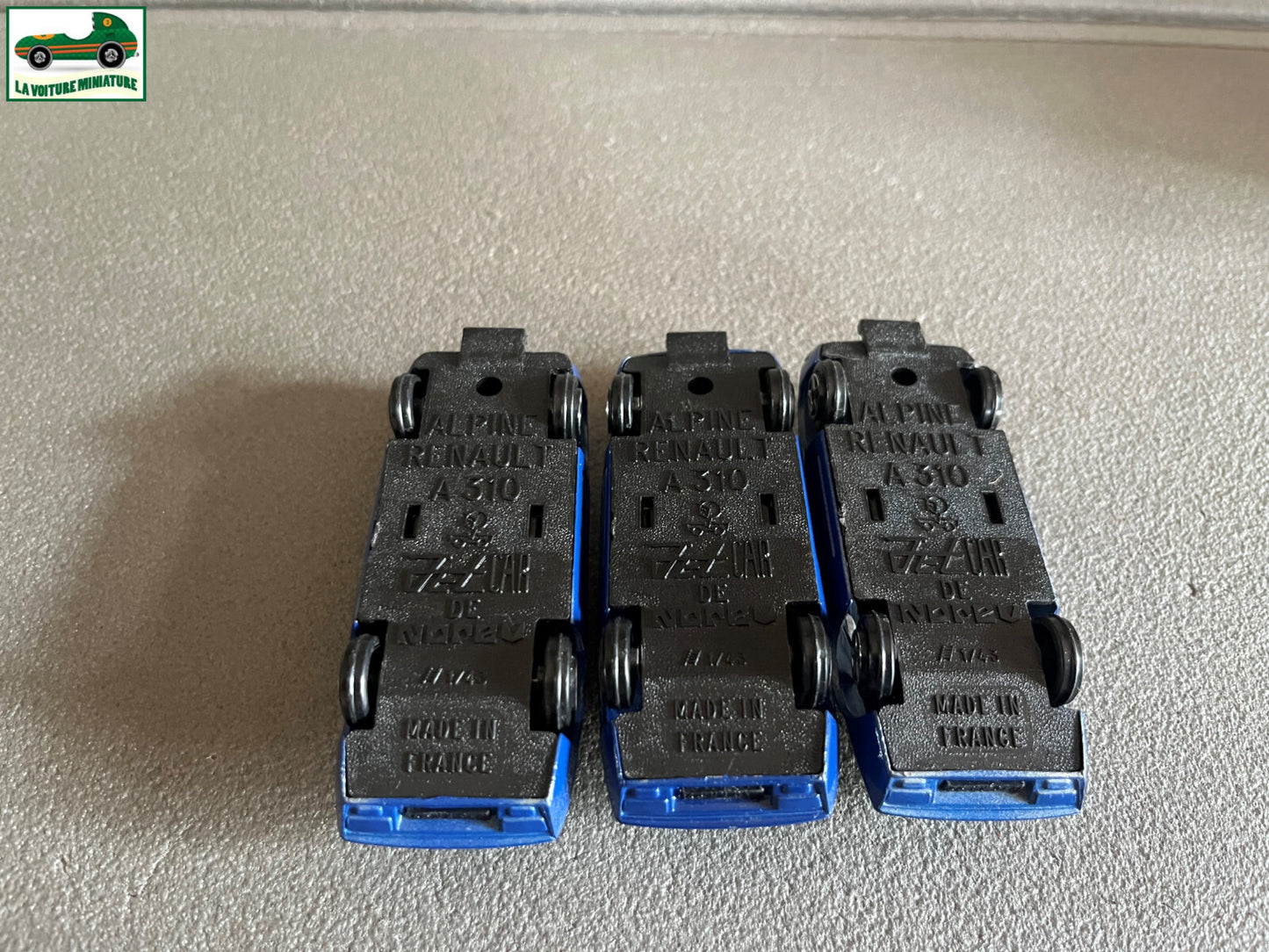 Ancienne Miniature Voiture Lot de 3 Renault Alpine Norev Jet Car au 1/43 Pièces