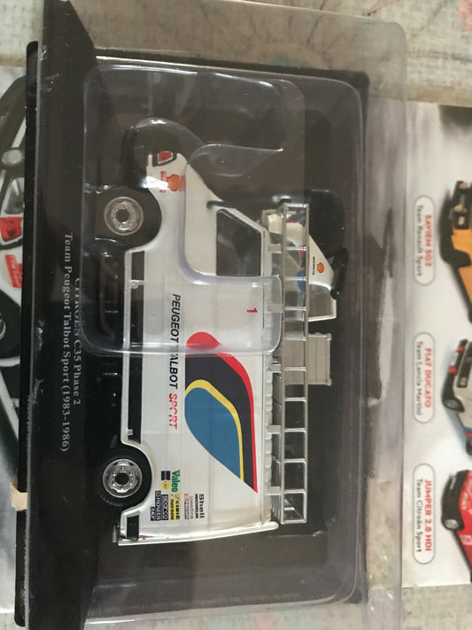 Camion Assistance Rallye Citroen C35 Phase 2 Team Peugeot Sport 1983 Altaya 1/43