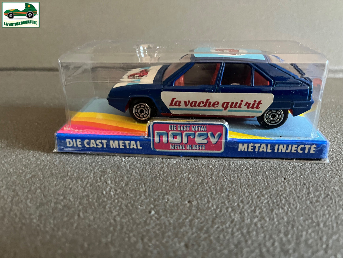 Ancienne Voiture Miniature Citroen BX La Vache qui Rit Norev au 1/43