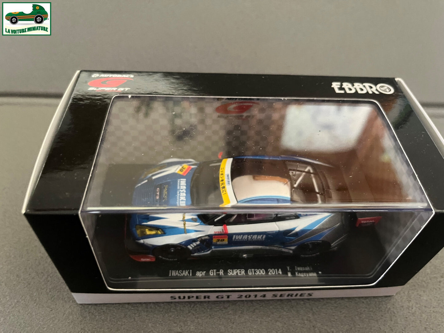 Voiture Miniature Iwasaki apr GT-R Super GT300 2014 Ebbro au 1/43