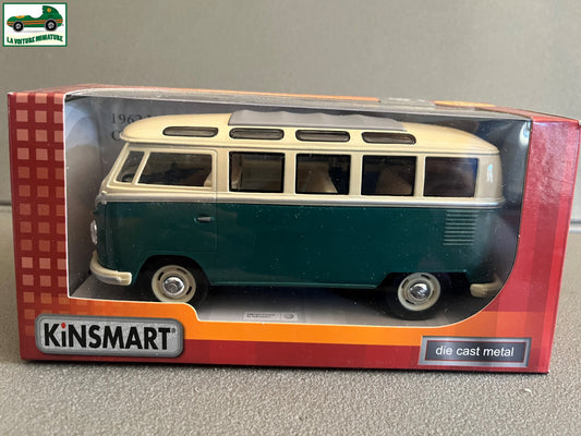 Voiture miniature Volkswagen Combi Samba Bus Kinsmart au 1/24