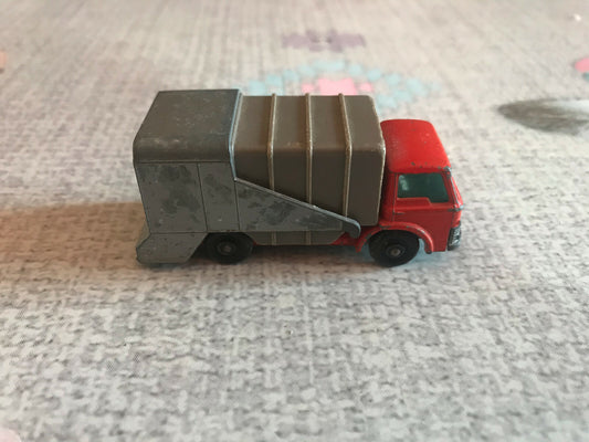 Voiture Miniature Camion Poubelle Lesney Refuse Truck N°7 England Matchbox