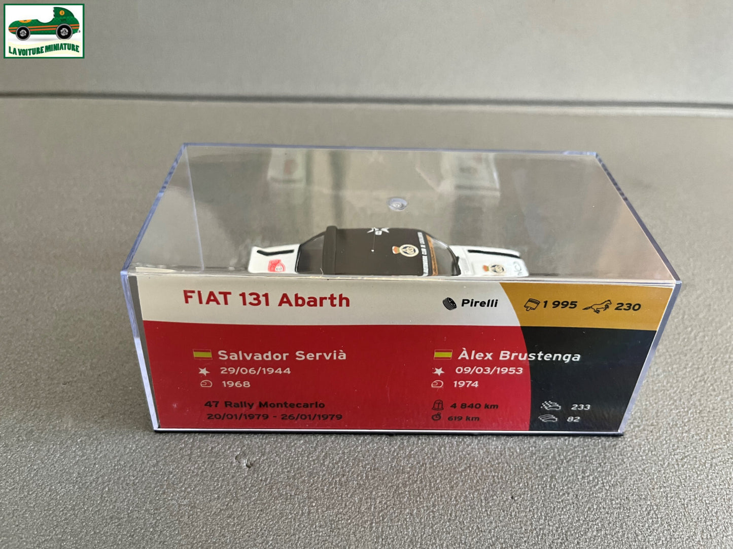 Voiture Miniature Fiat 131 Abarth Rallye Monte Carlo 1979 au 1/43