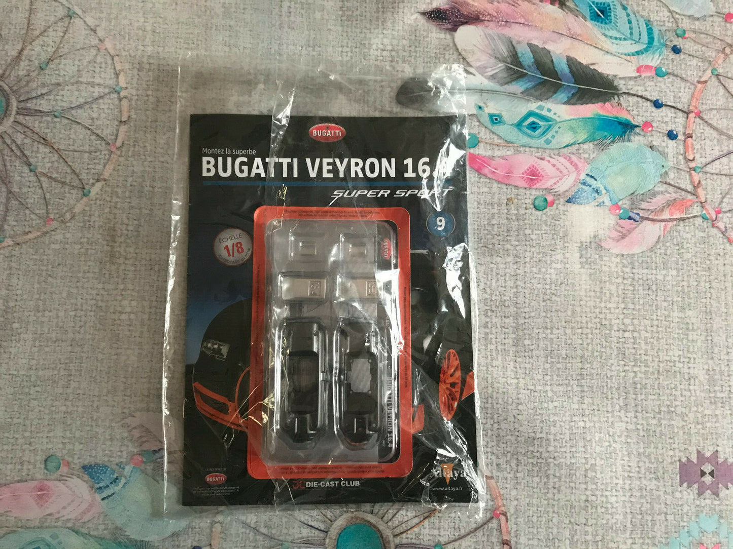 Voiture miniature Maquette Bugatti Veyron 16.4 Super Sport N° 9 Altaya au 1/8