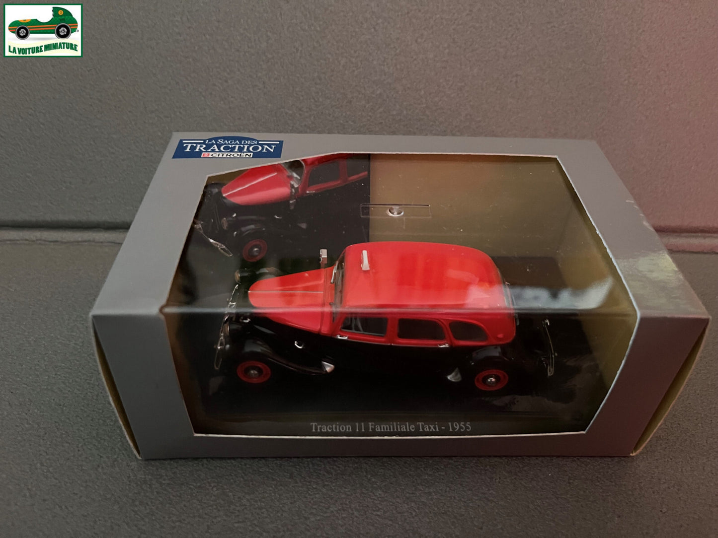 Voiture Miniature Citroen Traction 11 Familiale Taxi 1955 Atlas Courtage 1/43