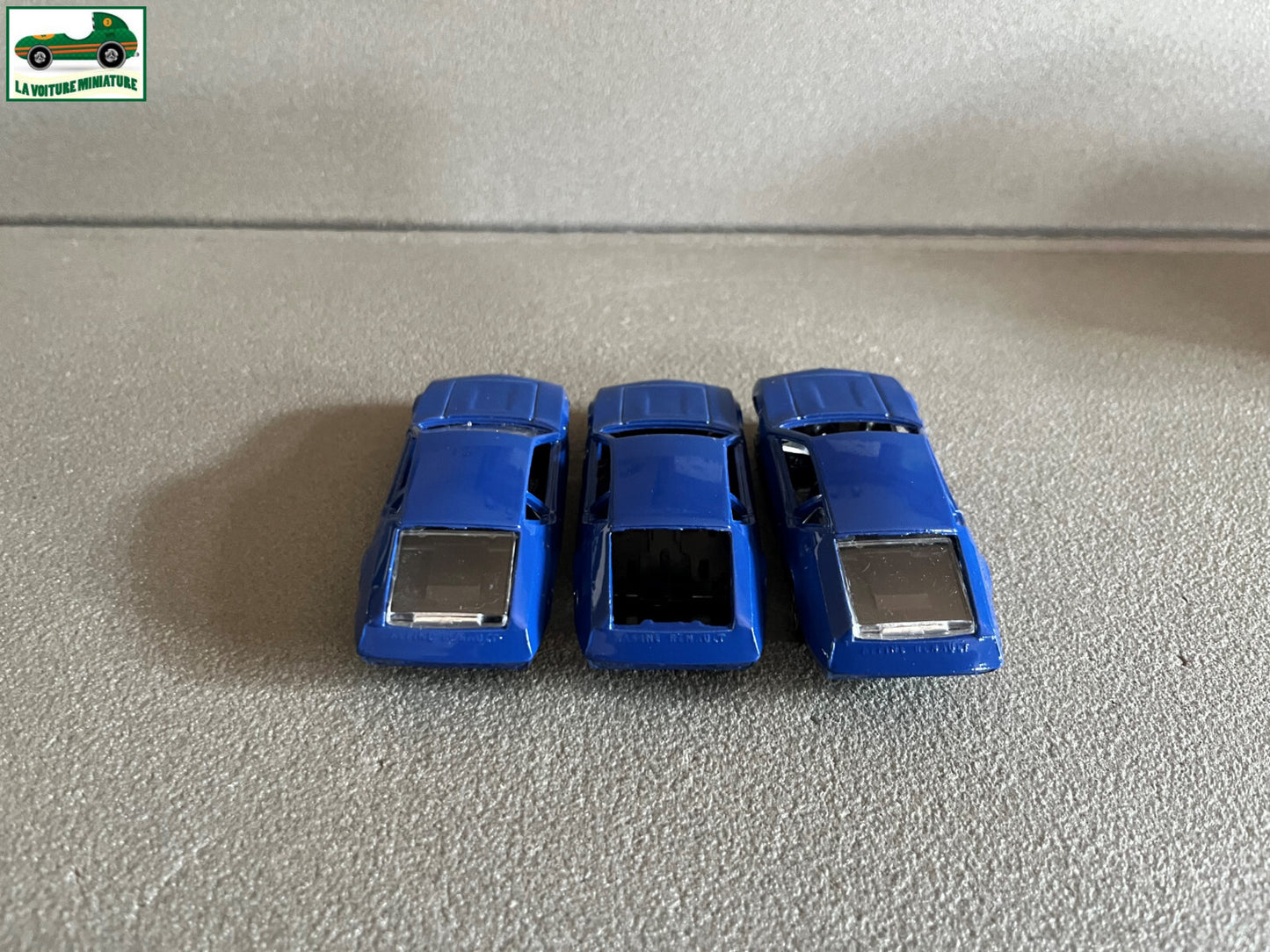 Ancienne Miniature Voiture Lot de 3 Renault Alpine Norev Jet Car au 1/43 Pièces