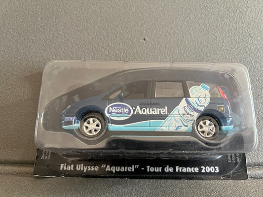 Voiture Miniature Fiat Ulysse Aquarel 2003 Tour de France Vélo Norev au 1/43